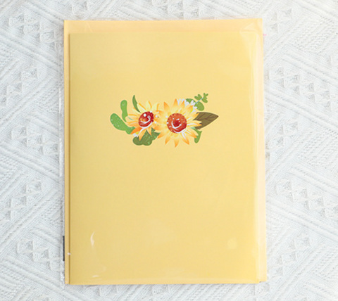 Pop Out Card Sunflower Bouquet