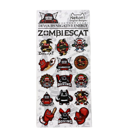 Sports Devil Cat Stickers