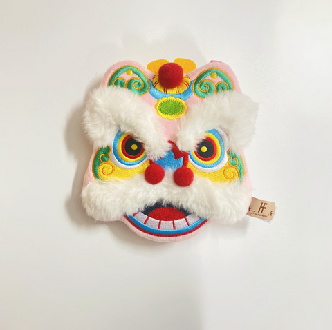 Chinese Lion Plush Coin Bag