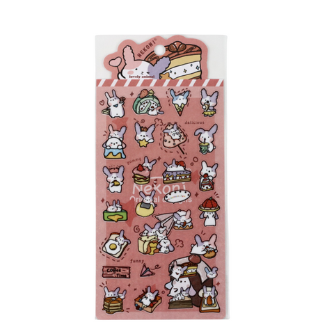 Cute Bunny Muffins Stickers