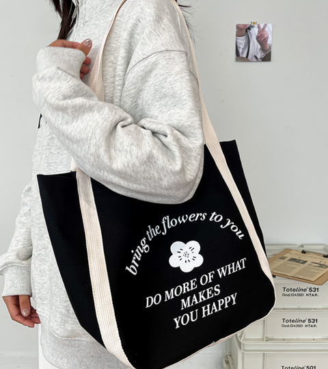 Flowers Canvas Tote