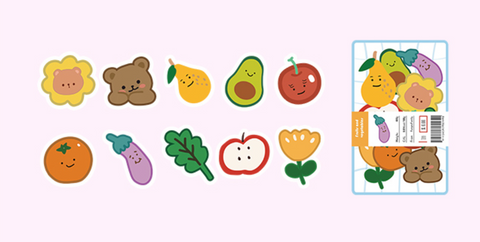 Jiyu Message Cute Bear Stickers