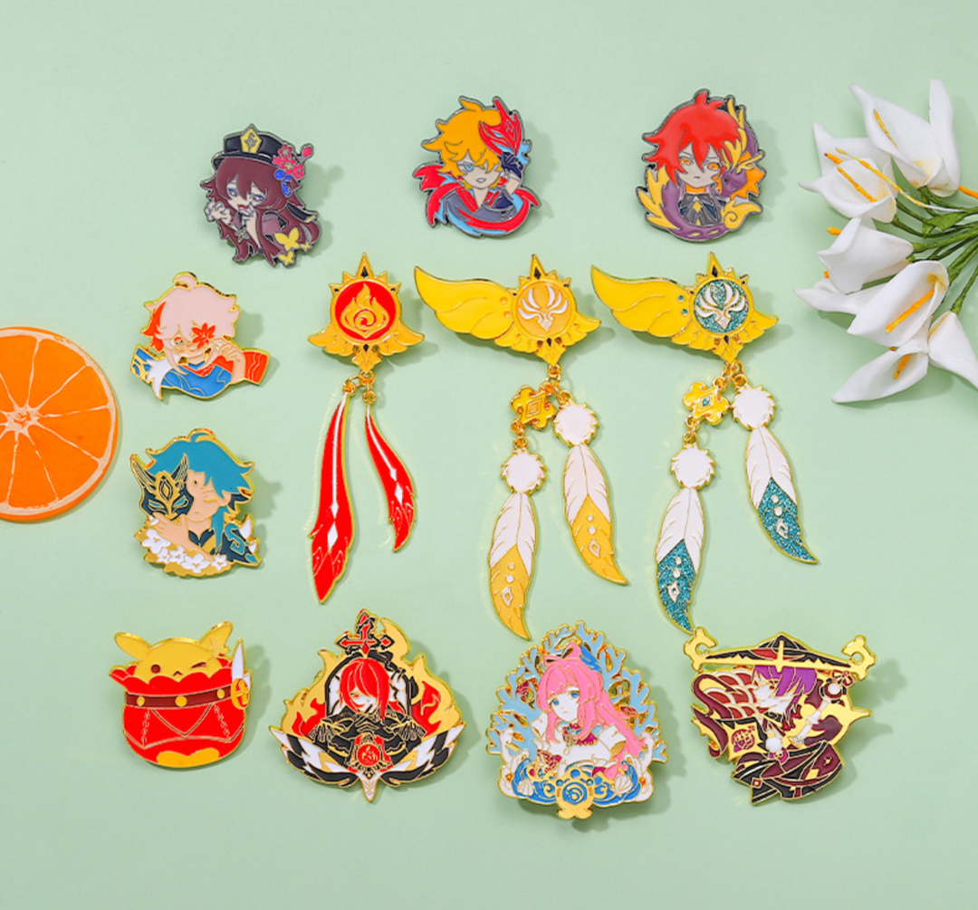 Genshin Impact Sign Pins – Midori Gifts