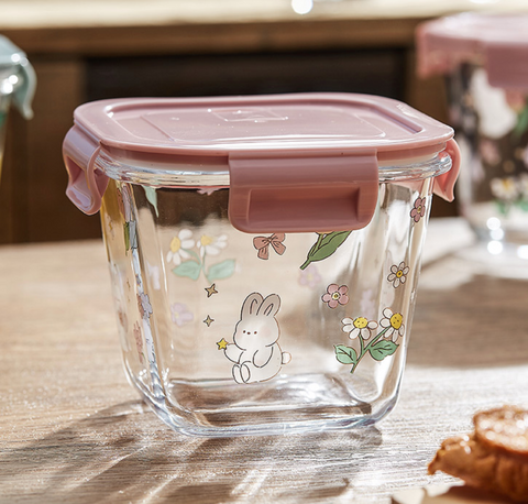 Bunny Glass Container