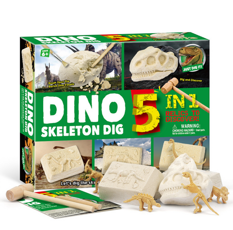 5 in 1 Dino Skeleton Dig Kit