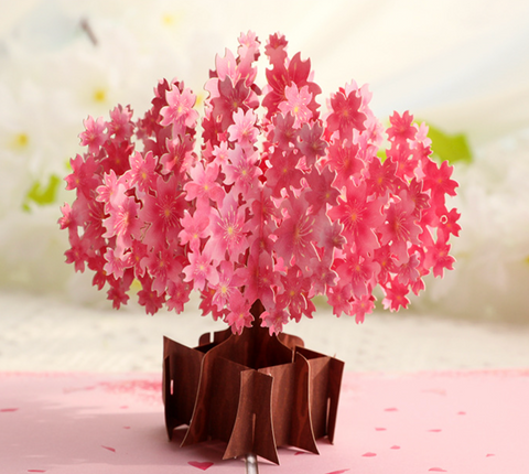 Pop Out Card Sakura Tree