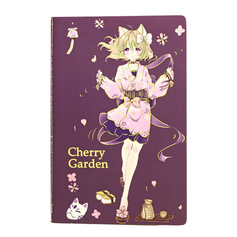 Cherry Garden Girl 22K Notebook
