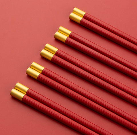 Red Chopstick Hi Temp 5 Set