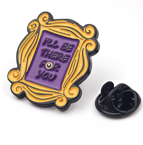 Friends Purple Frame Pin
