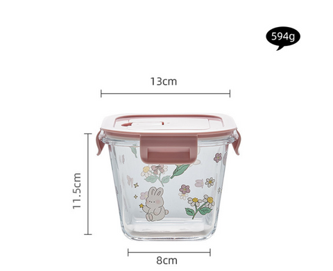 Bunny Glass Container