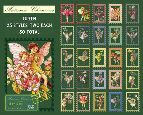 Autumn Chansons Stamp Stickers