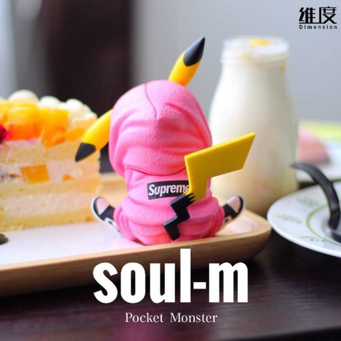 Pikachu Soul Hoodie Statue - Pink
