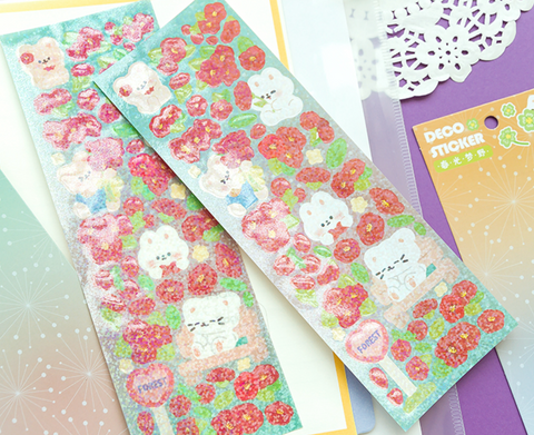 Jiyu Sparkle Bear Stickers