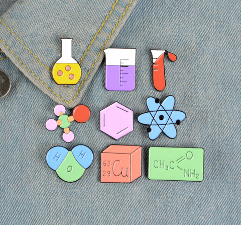 Chemistry Symbols Pins