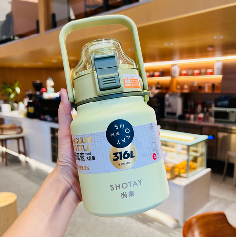 Thermos glass online water bottle