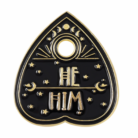 Pronoun Ouija Planchette Pins