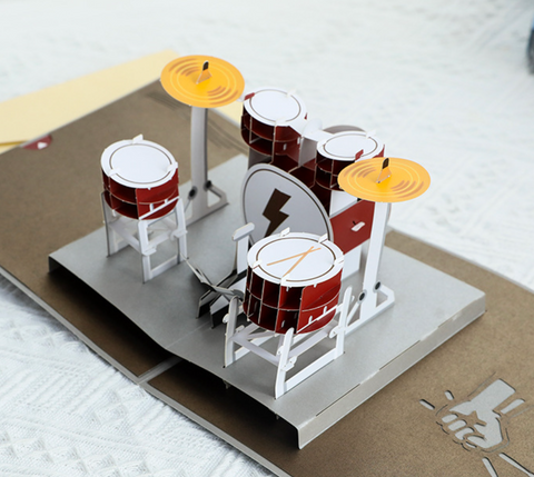 Pop Out Card Drums