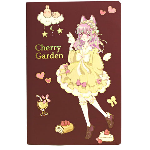 Cherry Garden Girl 22K Notebook
