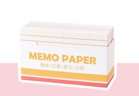 Memo Paper Cards