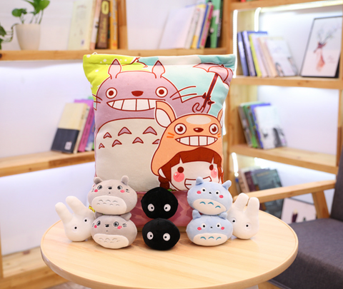 Totoro Pillow with Small Plush 50cm