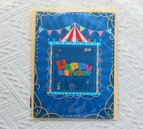 Pop Out Card Happy Birthday Carnival