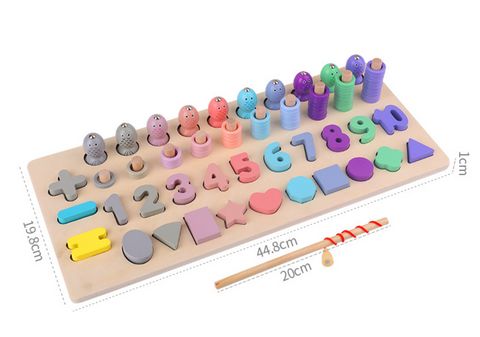 Cute Fishing Numbers Puzzle Kit
