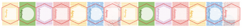 Mgcity Geometric Label Washi Roll Sticker