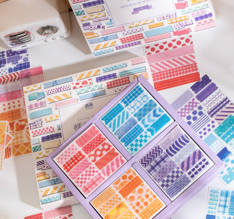 Watercolor Stickers Set