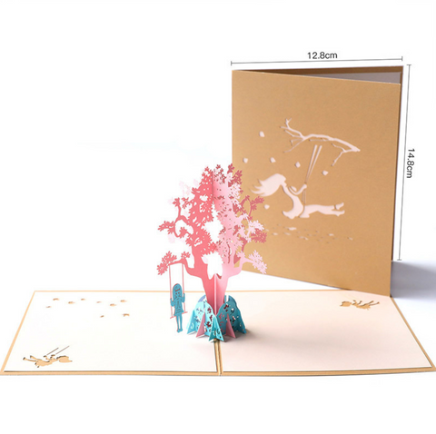 Pop Out Card Cherry Blossom Girl