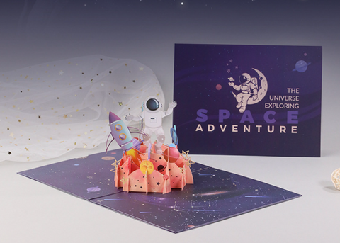 Pop Out Card Space Adventure
