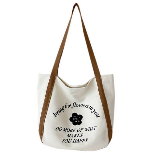 Flowers Canvas Tote