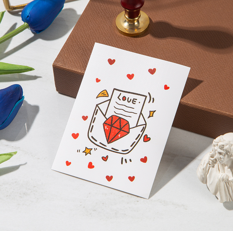 Graphic Heart Card