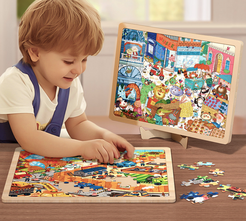 Children Wood Frame Puzzle Midori Gifts
