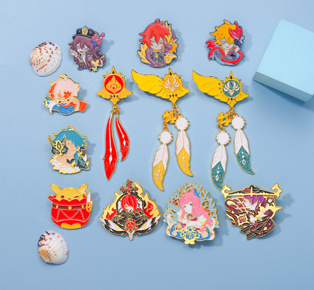 Genshin Impact Sign Pins – Midori Gifts