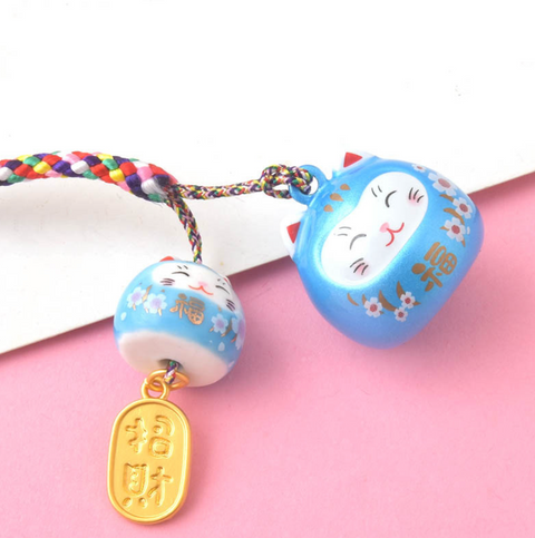 Gemini Lucky Cat Pearlescent Charm