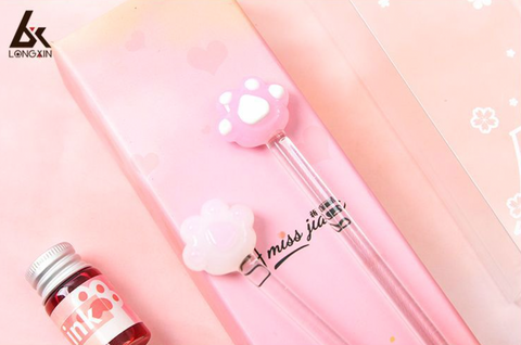 Cherry Blossom Glass Dip Pen Set