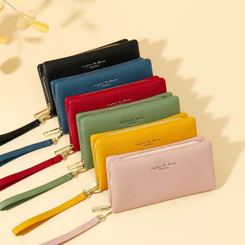 Folding Zipper Long Wallet